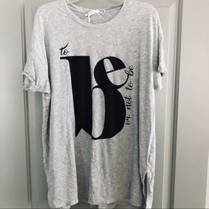 Grey To be or not to be shirt